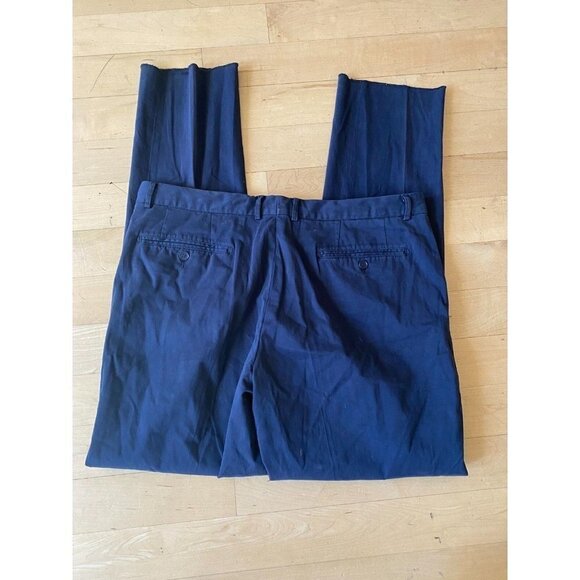 NORDSTROM Bnwot Tech-Smart Trim Fit Pants Trousers Navy Blue Chinos - Picture 7 of 10